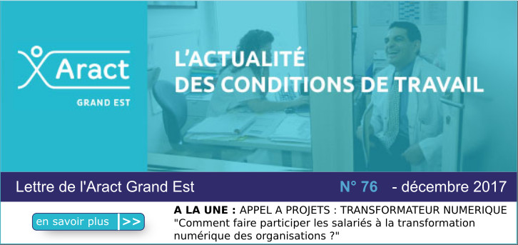 L'actualit� des conditions de travail en Grand-Est N� 76 d�cembre 2017