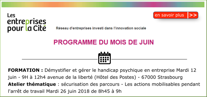 R�seau des R�f�rents Handicap - Programme du mois de juin