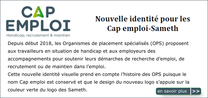 Nouvelle identit� pour les Cap emploi - Sameth