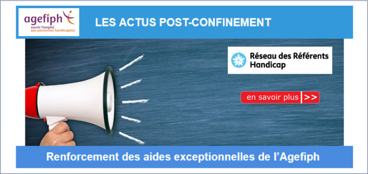 Les Actus du R�seau R�f�rents Handicap Agefiph