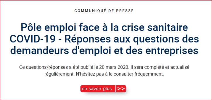 P�le emploi face � la crise sanitaire : les r�ponses � toutes vos questions