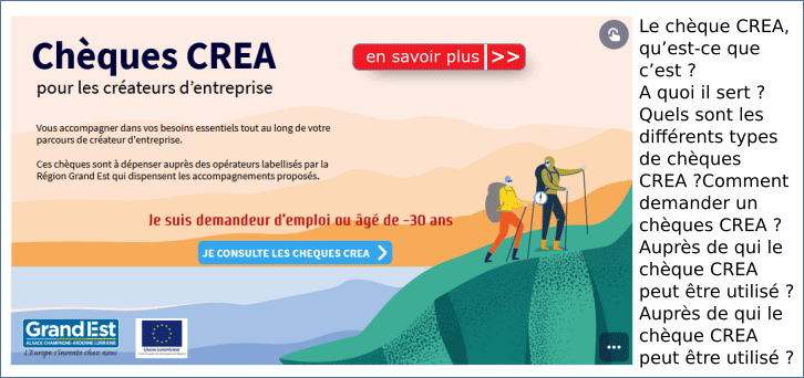 Aide r�gionale - les Ch�ques CREA : accompagner les cr�ateurs d'entreprises � chaque �tape