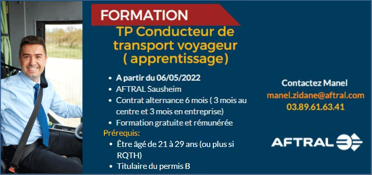 Formation conducteur de transport voyageur