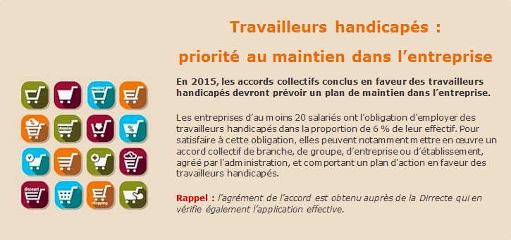 Travailleurs handicap�s : priorit� au maintien dans l�entreprise