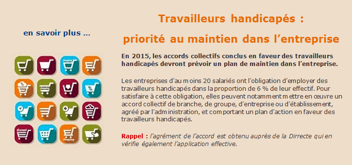 Travailleurs handicap�s : priorit� au maintien dans l'entreprise