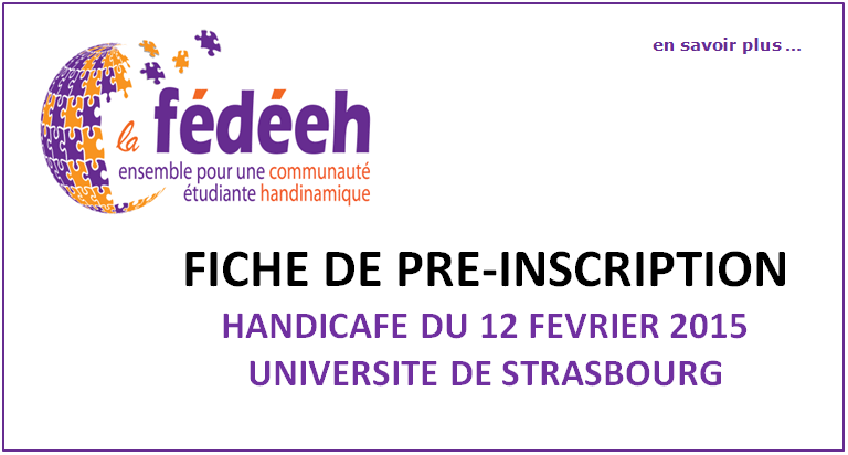 Handicaf�, le 12 f�vrier 2015 � Strasbourg