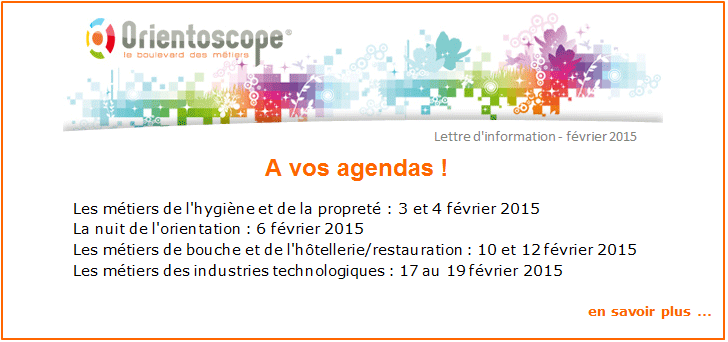Lettre d'information - Orientoscope f�vrier 2015
