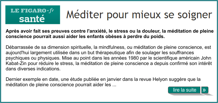 M�diter pour mieux se soigner : 