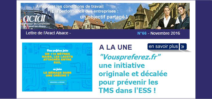 L'actualit� des conditions de travail en Alsace, num�ro 66 - novembre 2016