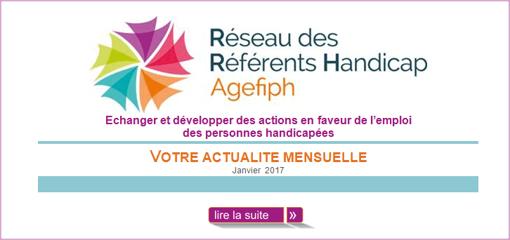 Actualit�s du R�seau Janvier 2017