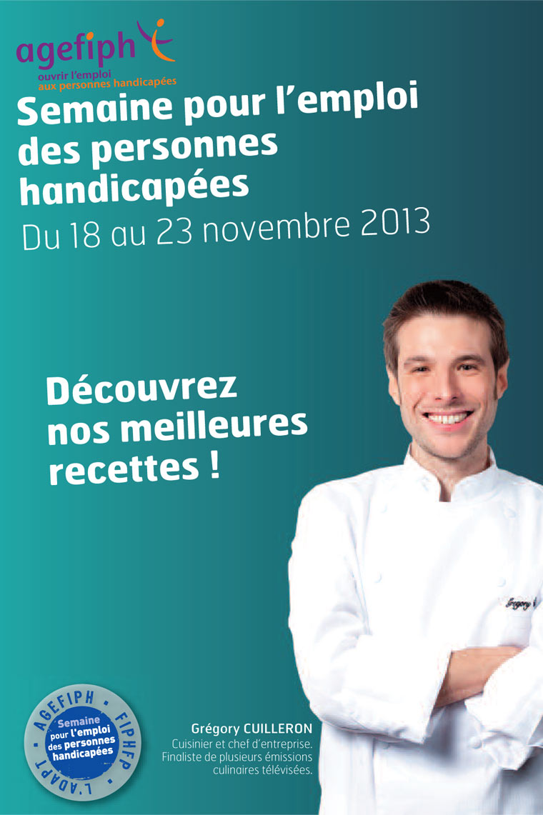 Action et comp�tence. Flyer regard sur le handichat, t�moignages d'entreprises : SEPH 2013