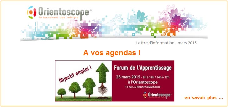 Lettre d'information - Orientoscope mars 2015
