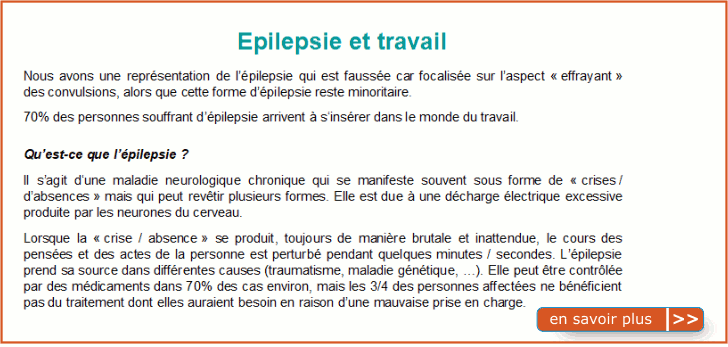 Epilepsie&nbsp;et&nbsp;travail